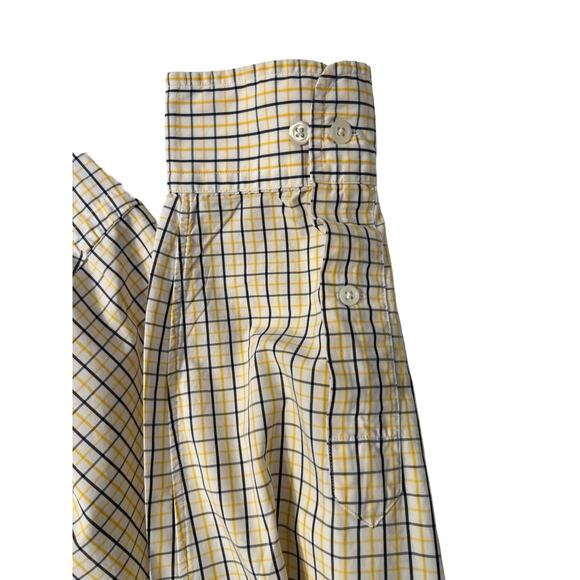 Ralph Lauren Mens Long Sleeve Shirt Size 15.5 Yellow Blue Plaid Blue Label Colla - Picture 6 of 10